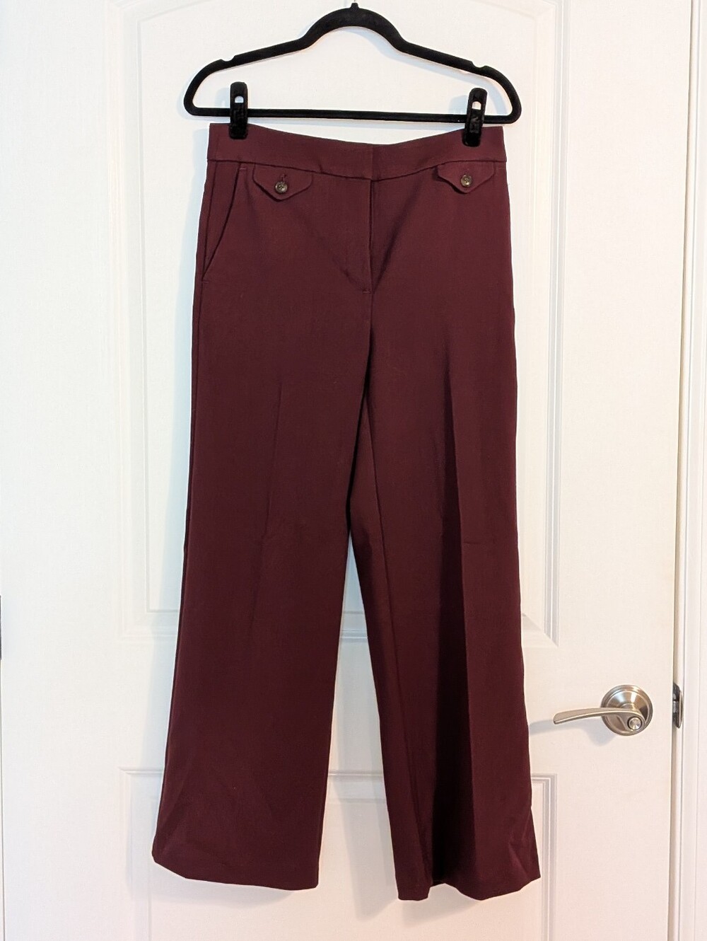 Burgundy Plum Ann Taylor LOFT Dress Trousers 2 - Picture 2 of 5